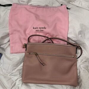 kate spade Blush Pink Pebbled Leather Crossbody Bag